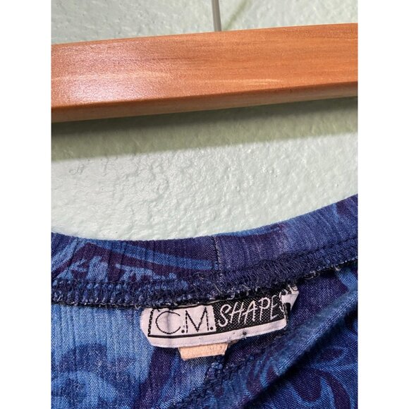 Vintage CM Sharpe Women's Blue Pattern Midi‎ Skirt One Size - Picture 7 of 8